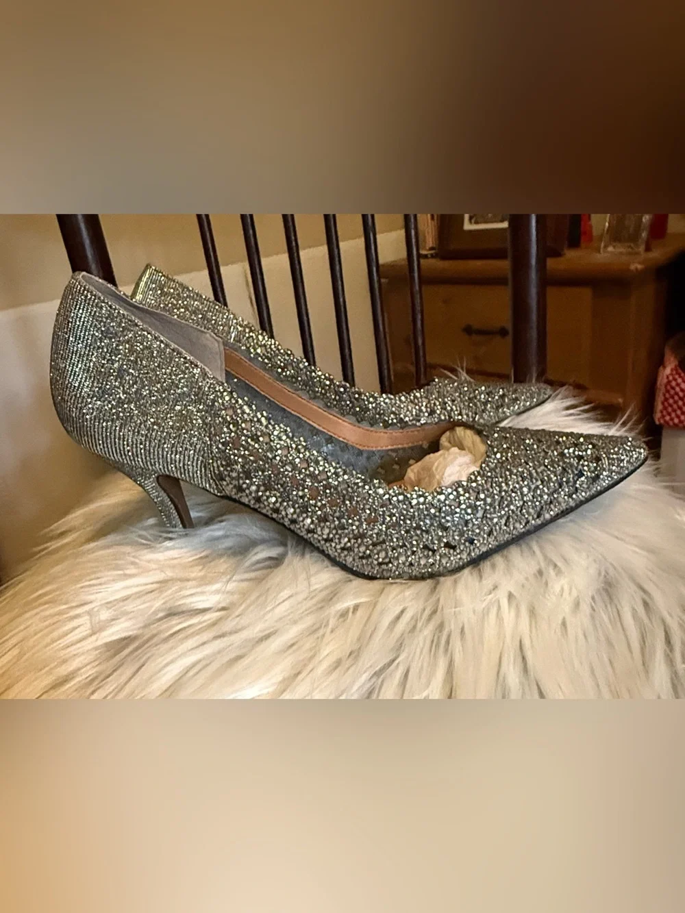J RENEE Sesily Embellished Pointed-Toe Pump. NIB